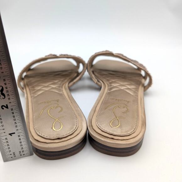 Sam Edelman Bay Glamour Slide Sandals Women's Molten Gold Size US8.5M EU39 - Picture 6 of 14